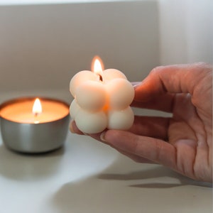 Decorative Mini Bubble Candle For Nursery Decor, Aesthetic Soy Candle For Kids Room Decor, Candle Party Favor, Cute Room Decor, Candle Gift