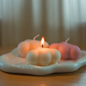 Cute Mini Cloud Candle For Party Favor, Minimalist Candle For Party Favor, Cute Room Decor, Bridal Party Gifts, Decorative Candle Gift Set