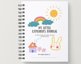 Kids Journal Starter Pack – Disegni e suggerimenti per emozioni (3-6 anni) (PDF stampabile)