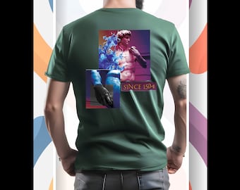 Design de t-shirt avec statue de David