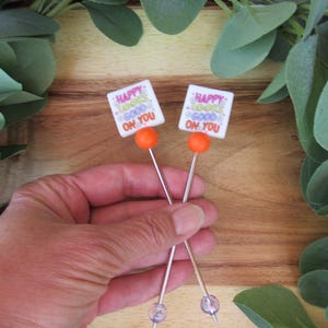 Mini Amigurumi stix - sewing sticks - plushie picks - crochet sticks - short amigurumi sticks - cute crochet sticks - silicone bead sticks