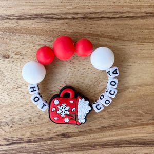 Cup charms - cup handle charm - silicone bead tumbler charm - tumbler charm - handle bead - cup accessories - to go charm - handle cup charm