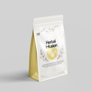 Printable Tea Bag Labels Canva – Custom Tea Packaging Templates for ...