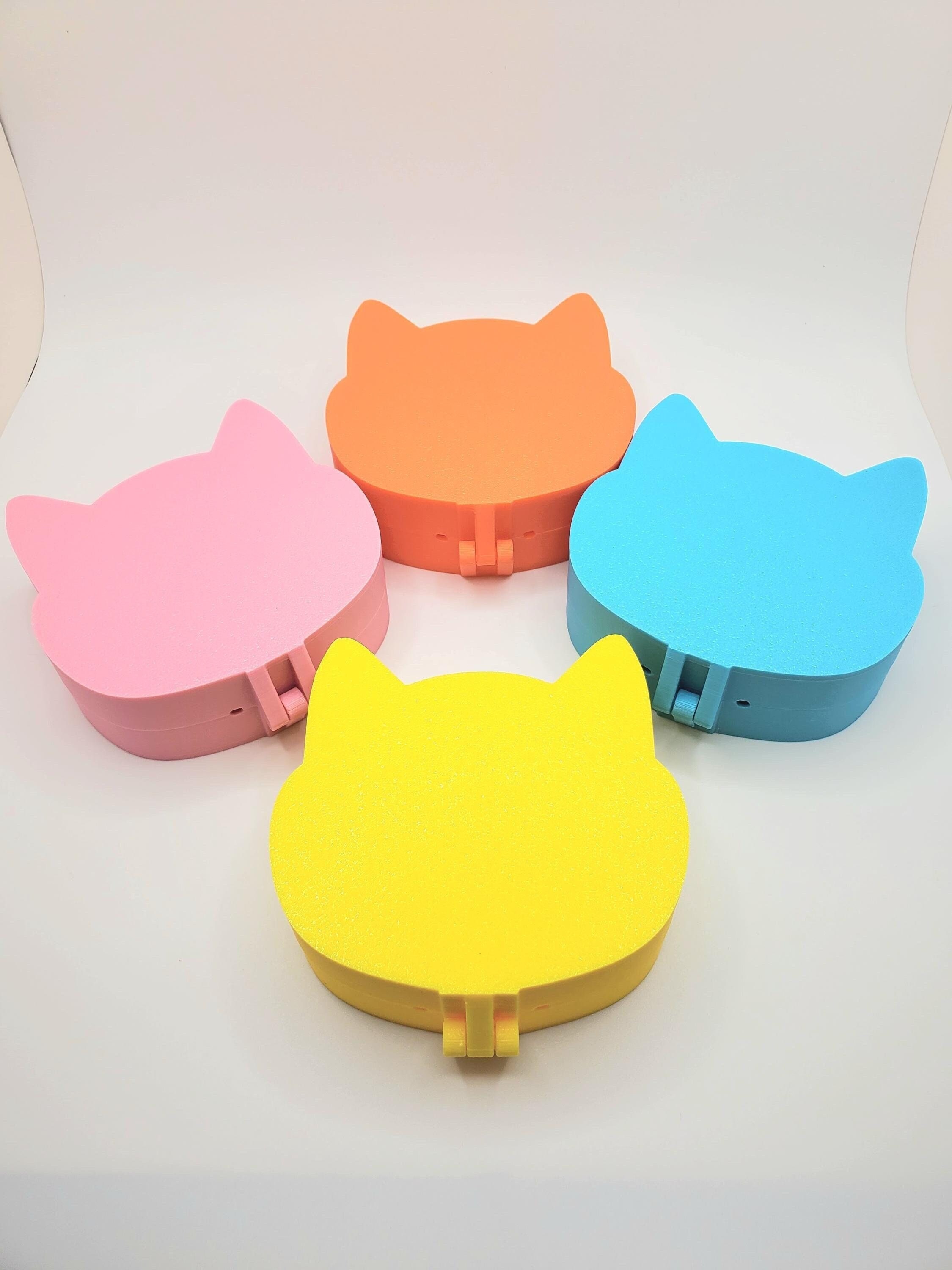 Cat Shaped Retainer Case, Case for Orthodontics such as Retainers, Invisalign Aligners, Mouth Guards, and Other Dental Appliances