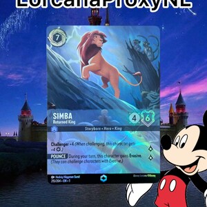 Simba - Returned King / The First Chapter / 215/204 / PROXY Lorcana card(s)
