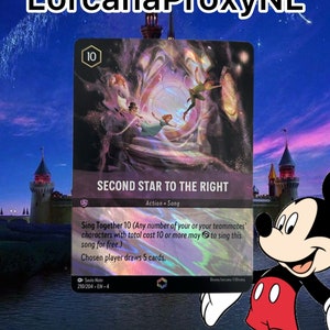 Second Star To The Right / Ursula's Return / 210/204 / PROXY Lorcana card(s)