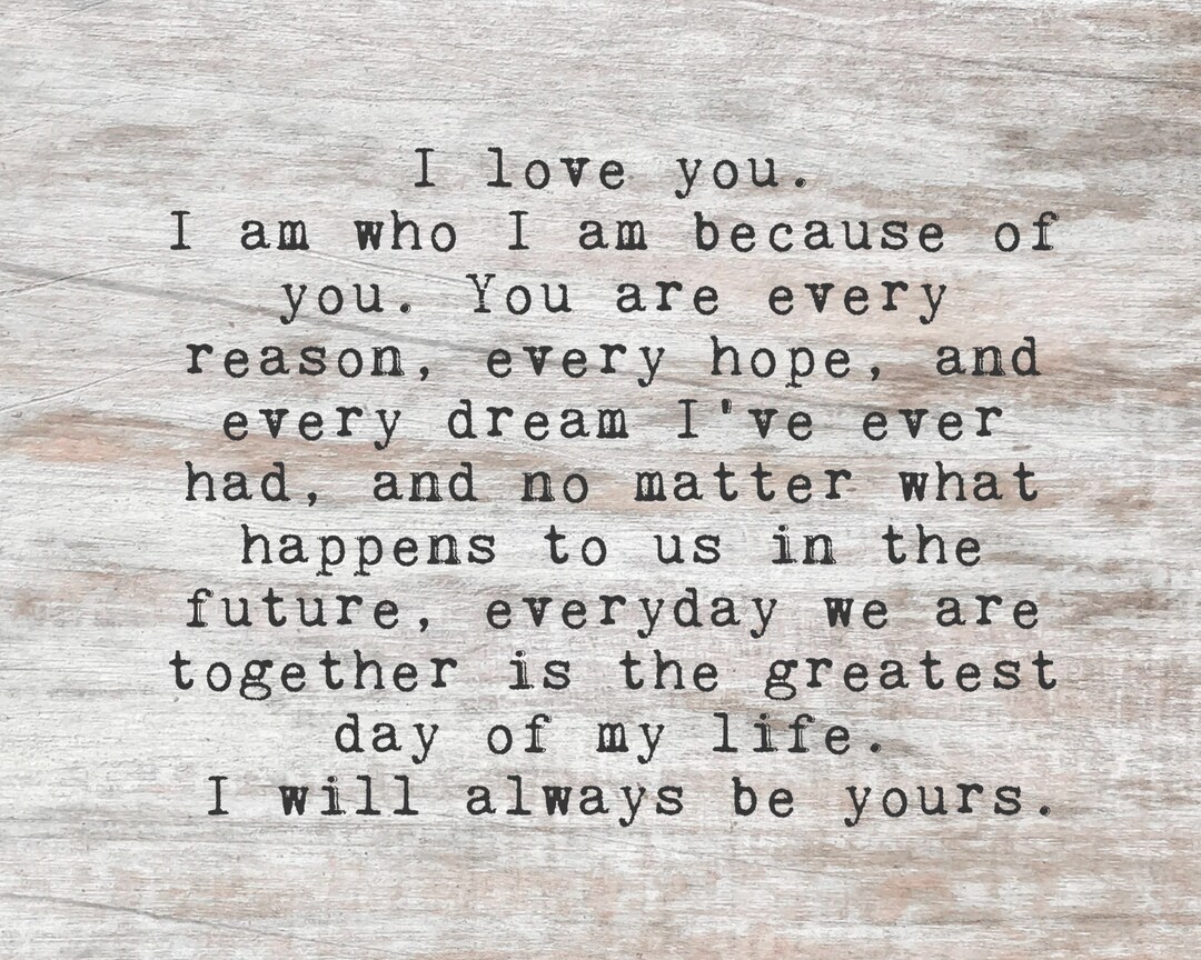 Printable I Love You -note Book, Living Room Print,poster,love Wall Decor, Bedroom Decor - Etsy