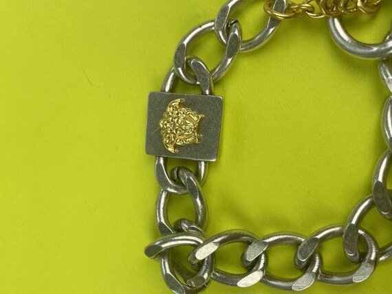 Vintage Versace Gold Plated Chain Bracelet, Luxur… - image 6