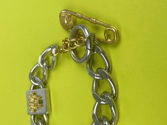 Vintage Versace Gold Plated Chain Bracelet, Luxur… - image 10