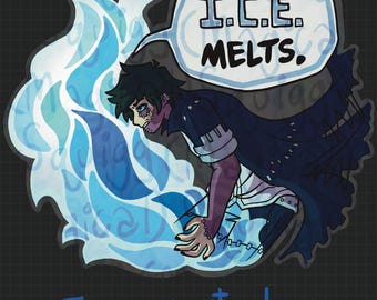 Burning Villain Charity Sticker
