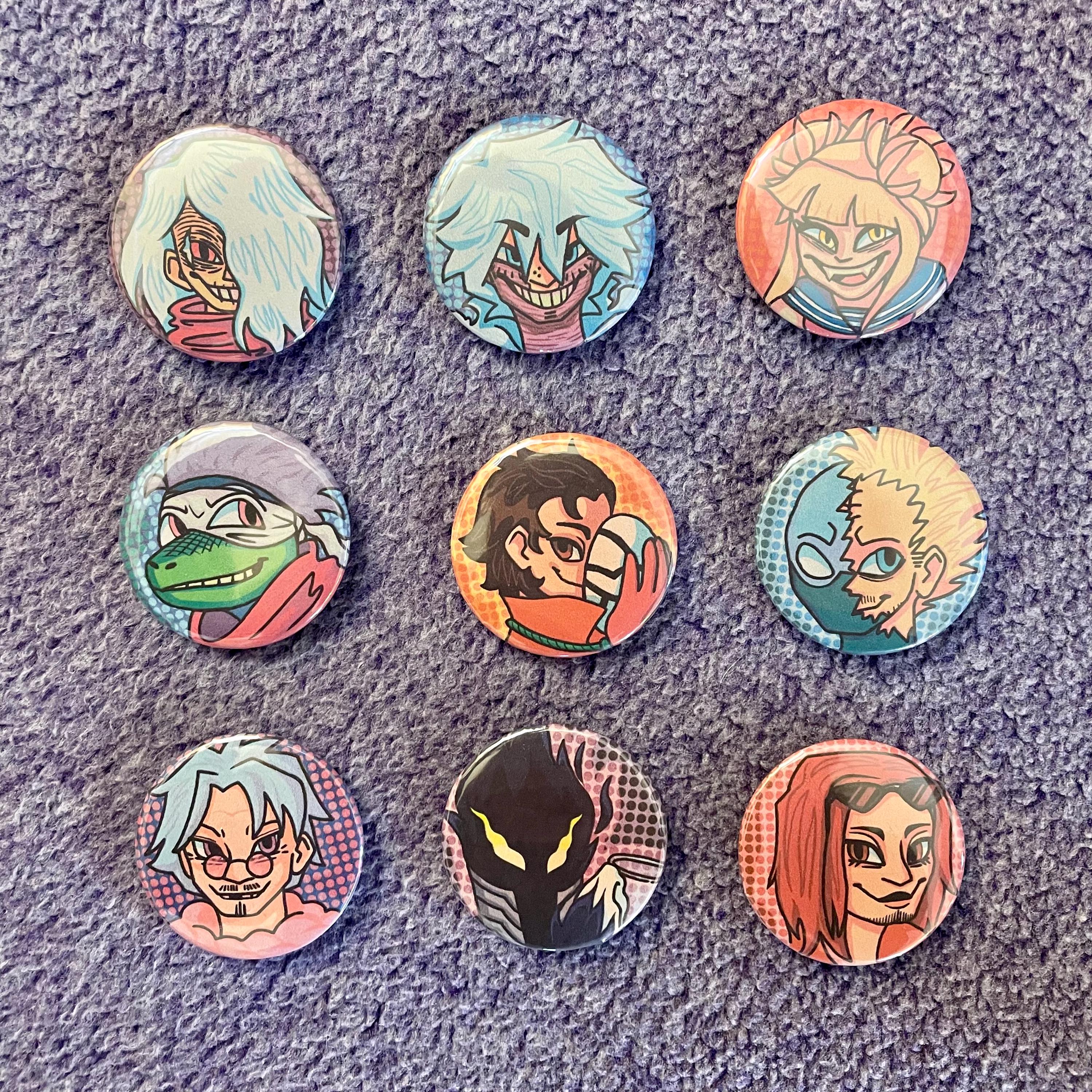 Villain Buttons