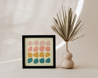 ART PRINT | Pebble 004 | Color study poster