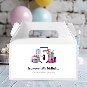 Party Box Label, Editable Birthday Favor Template,Printable Labels for Kids,Instant Download,Customizable Party Supplies,Birthday GIft,1049