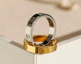 Elegant gold ring – timeless beauty in size 7