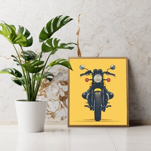 DIGITAL Motorcycle Poster Design Illustration Artwork Download