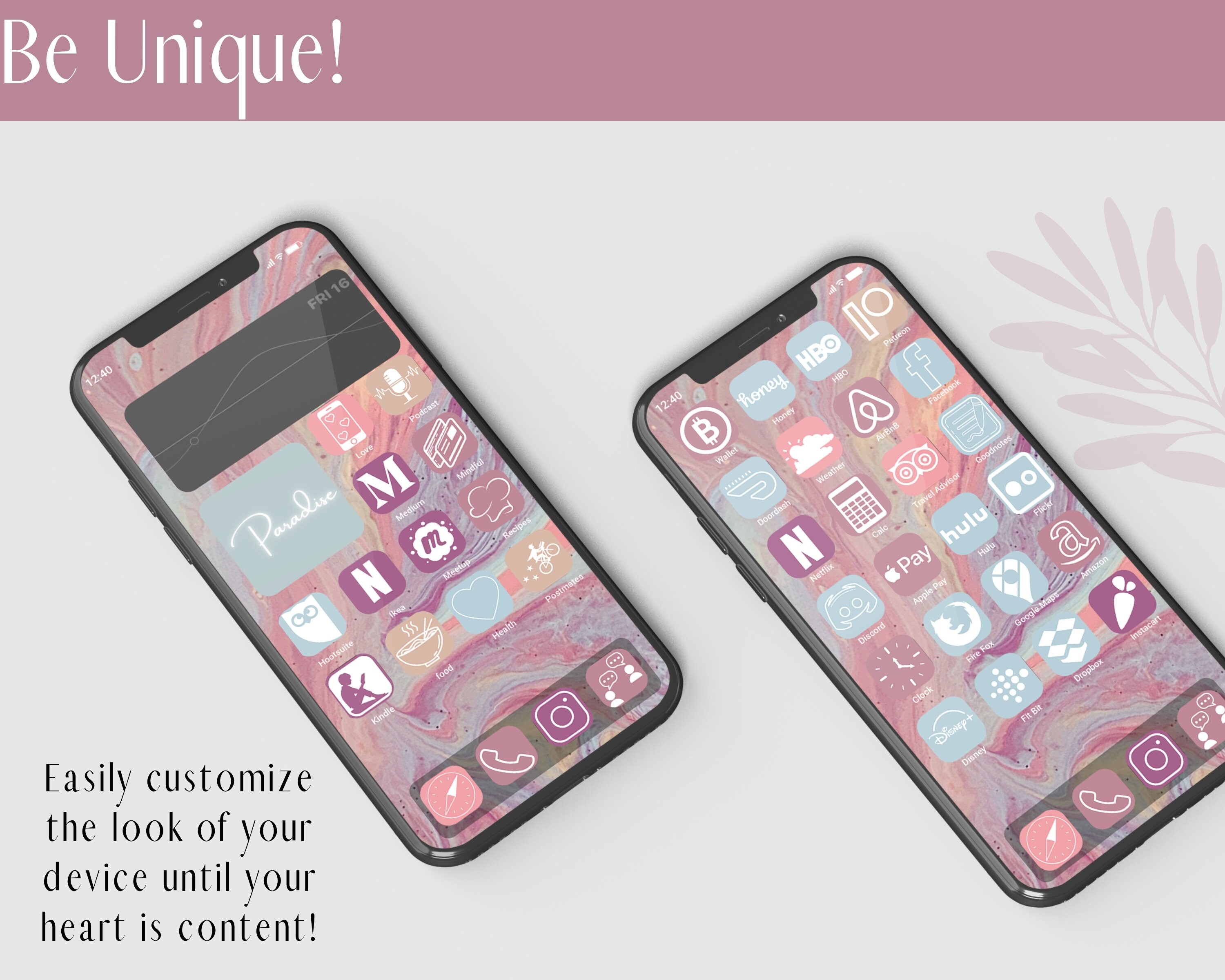 IOS14 App Icons Marble Theme Aesthetic Icons PackIphone app | Etsy