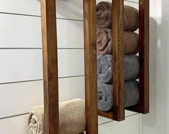 Holz Handtuchhalter Wand Wanging Handtuchhalter für Badezimmer