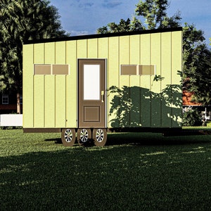 Design Plans Small House 8' x 19,5' kleine stacaravan - 156 m² woonoppervlak