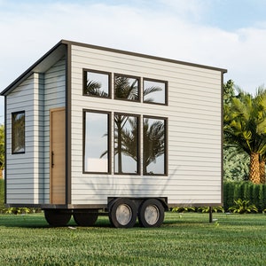 Tiny Home Building Plans Mobile Lifestyle - 8' x 16' 128 m² woonoppervlak