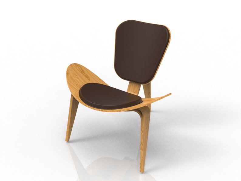 DIY CNC Chair Plans Digital File Stl, Dxf, Sldprt, Pdf Woodworking