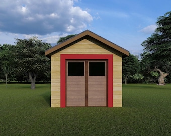 12’x10’ Storage Shed Plans - Detailed Instructions, Tools List, Materials List, Foundation & Structure