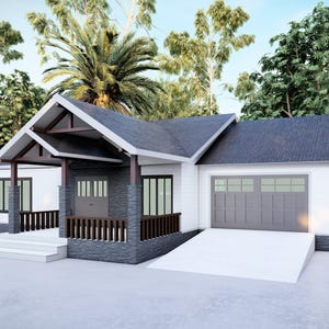 651 Sq Ft 1-bedroom Home Plans With Attached Garage – Floor Plan