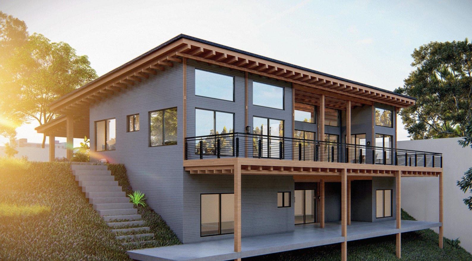 Complete Building Plans for 5-bedroom House With Walkout Basement ...