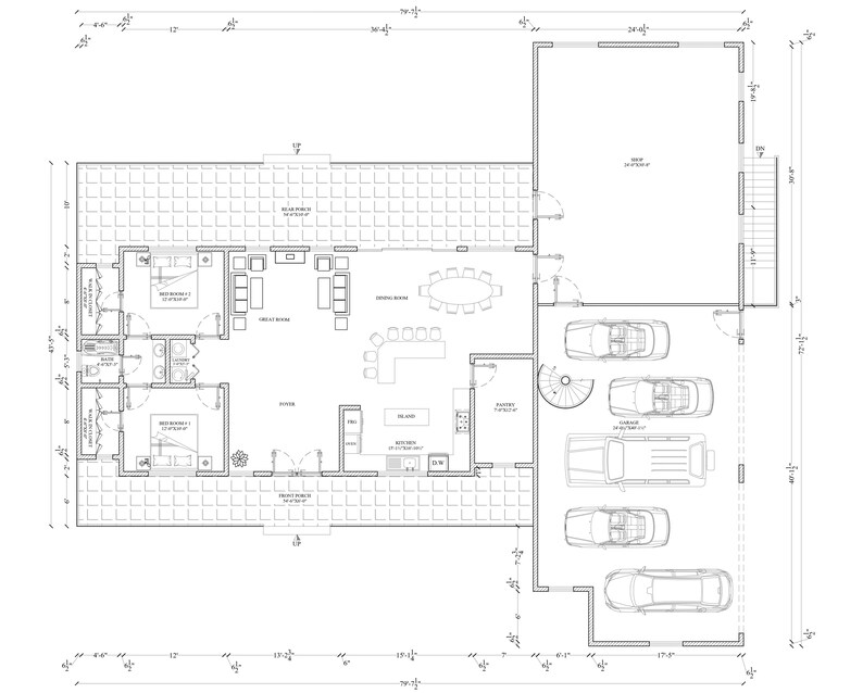 2 Bedroom Home With 5-car Garage, Workshop, Attic Room, and Basement ...