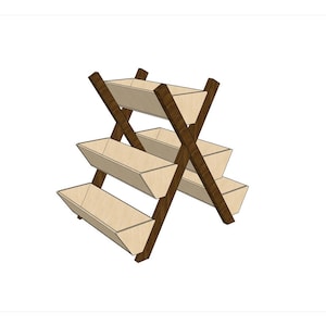 DIY Fünf Tier Blumenkasten Holzbearbeitungspläne mit Detaillierter Schnittliste