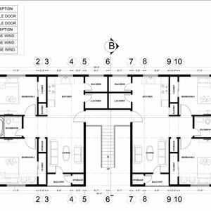 Puede incluir: Un plano de planta en blanco y negro de una casa de dos pisos con un total de 11 habitaciones. Las habitaciones est&aacute;n etiquetadas con sus nombres, como "Cocina", "Ba&ntilde;o" y "Dormitorio".