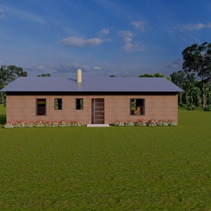 Tiny Home-plannen: één verdieping met 3 slaapkamers, 26 x 44 voet, 1144 m², blauwdrukken - plattegrond fundering elektrische indeling hoogtes