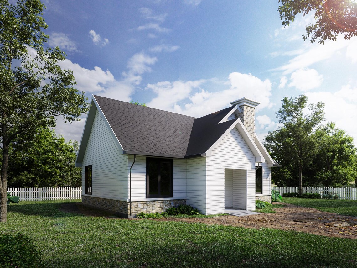 951 Sqft Tiny Home Plan - 3 Bedrooms, Ensuite, 3D Views, Comprehensive ...