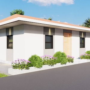 26x38&#39; Three Bedroom Tiny Home Plans | Single Story | 936sqft | Small Cabin Blueprints Floorplan