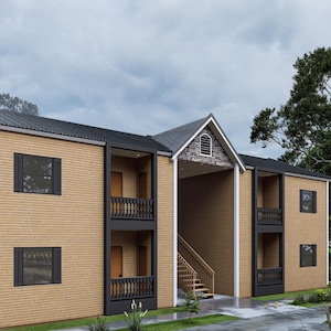 Fourplex Multifamily Building Plans 60’x29’ – 2 Storeys, 4 Units, Detailed Architectural, Electrical, Plumbing Plans