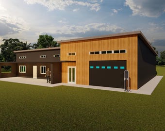 ADU and Garage Building Plans - 1650sqft ADU + 2094sqft Garage, Comprehensive Blueprints