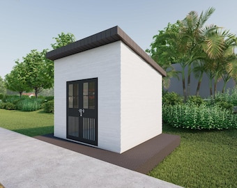DIY Building Plans for 12'x10' Storage Shed - Elevations, Framing Plan, Step by Step Guide