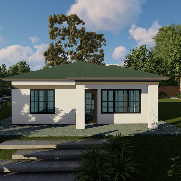 2 Bedroom 2 Bathroom Cabin Plans Etsy