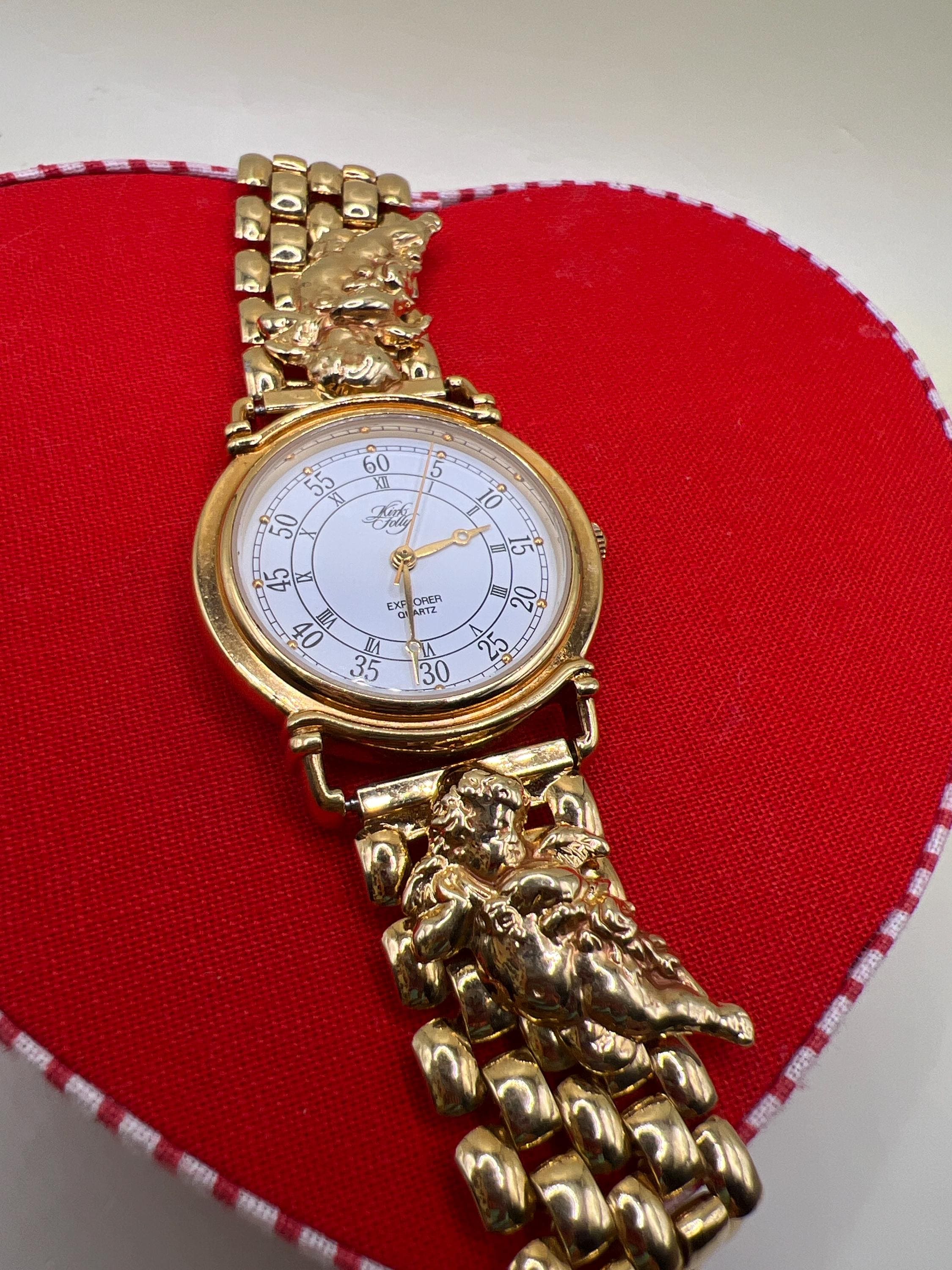 Montre Pendentif JUFREX Vintage Années 60 – Ornée Dorée – Mécanique Suisse