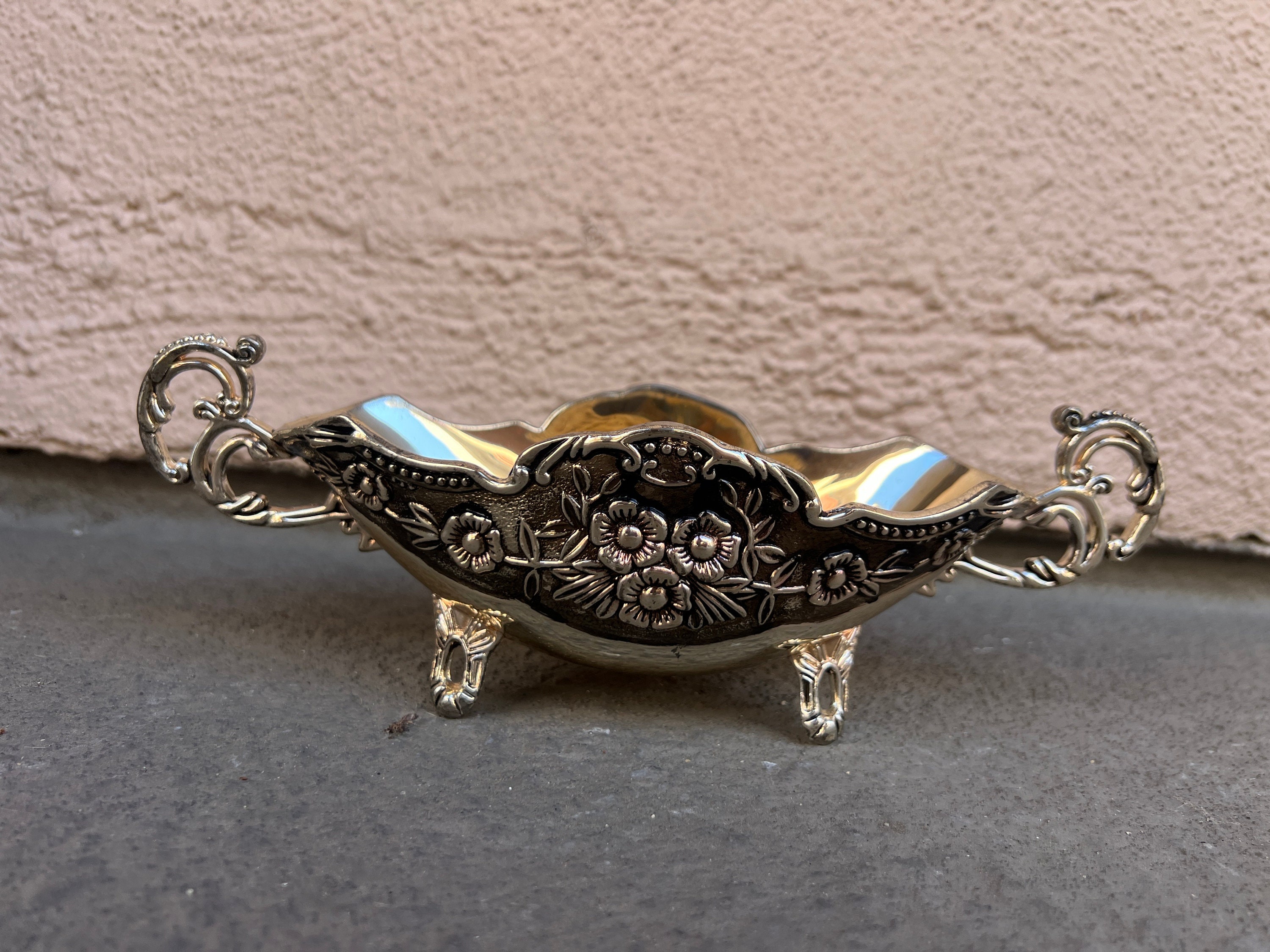 Handcrafted Silver-Plated Decorative Bowl