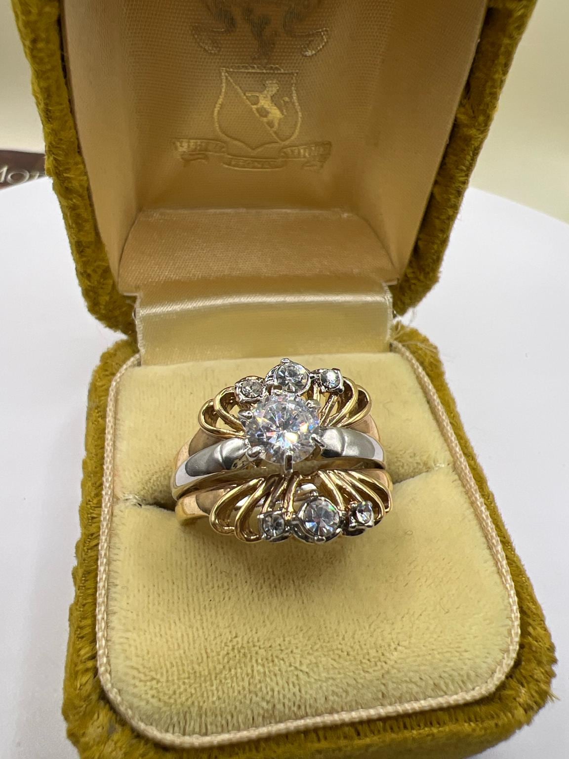 〚DIAMOND WEDDING〛No.36／Limited Edition80 1980s Bridal Ring Set - Etsy