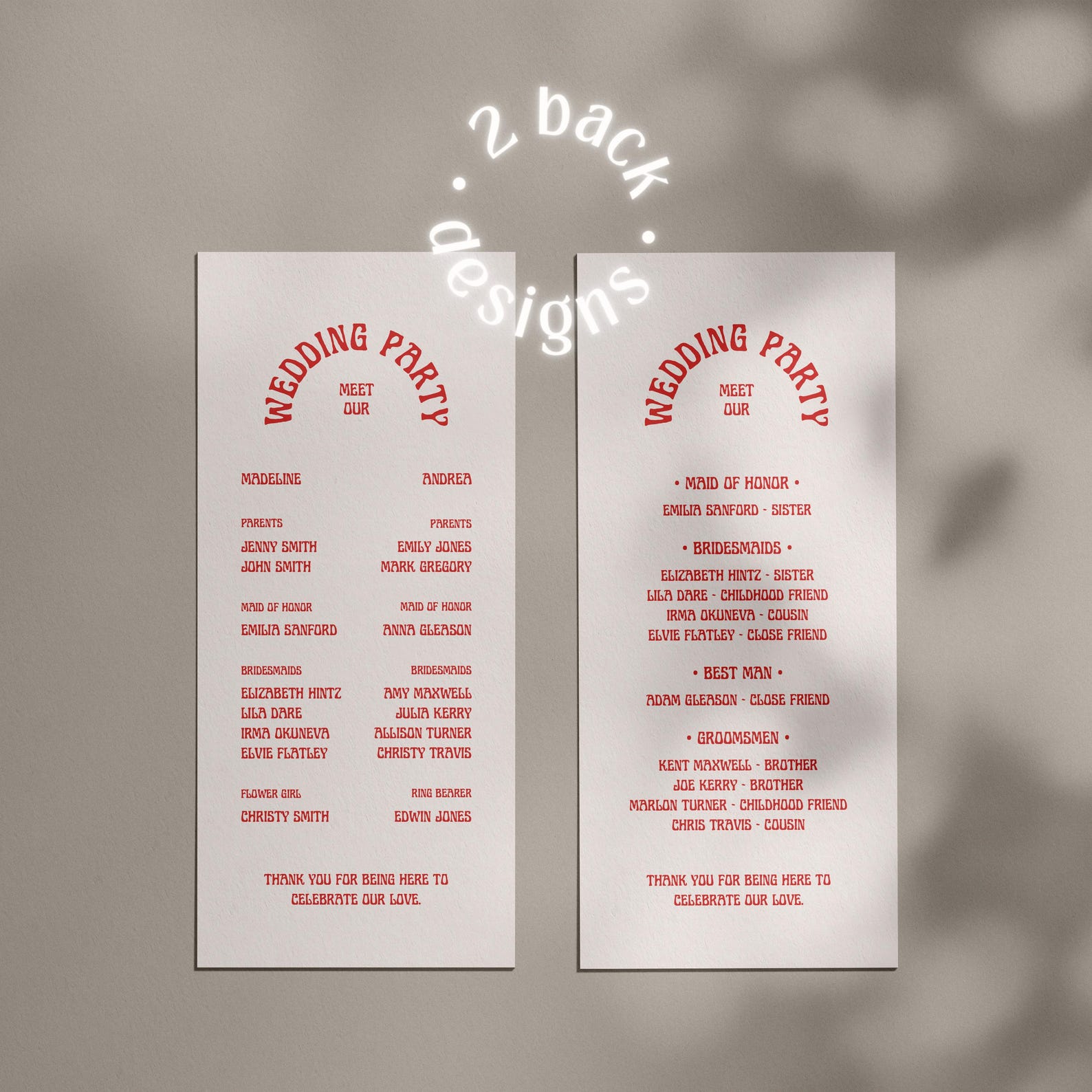 Retro Wedding Program Template With Timeline, Order of Service (canva ...