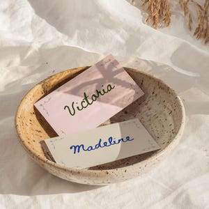 Hand Drawn Wedding Name Cards, Wedding Placecards, Place Card Canva Templates image 10