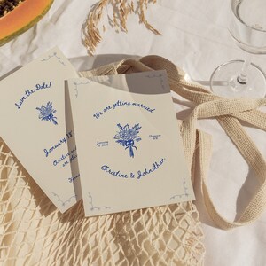 Handgezeichnete Save the Date Einladung, handgeschriebene Save the Dates, wunderliche Hochzeit Save the Date Karte, Canva Template, WT23