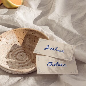 Hand Drawn Wedding Name Cards, Wedding Placecards, Place Card Canva Templates