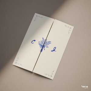 handwritten gatefold invitations