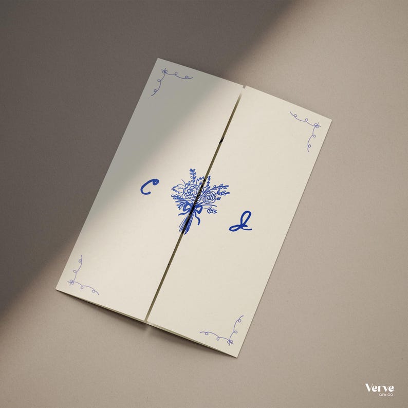 handwritten gatefold invitations