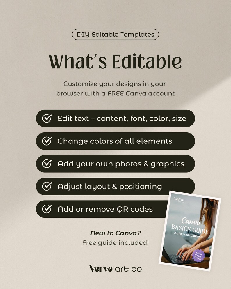 Whimsical Polaroid Guest Book Sign with Instax Instructions (Canva Template) (WT23) image 7