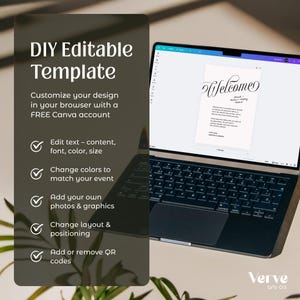 Wedding Welcome Bag Card, Weekend Itinerary Timeline, Welcome Note (Canva Template) (WT15) image 4
