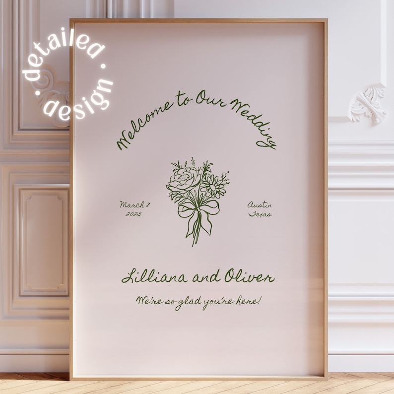 welcome to our wedding sign download