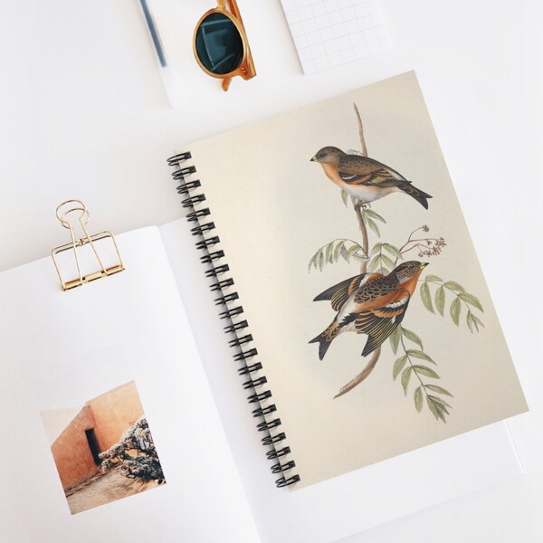 Bird Nerd Nature Journal Bird Notebook - Field Notes Bird Watching Log Book -  A5 6x8 Inch - Birder Gift - Birder Log Gifts